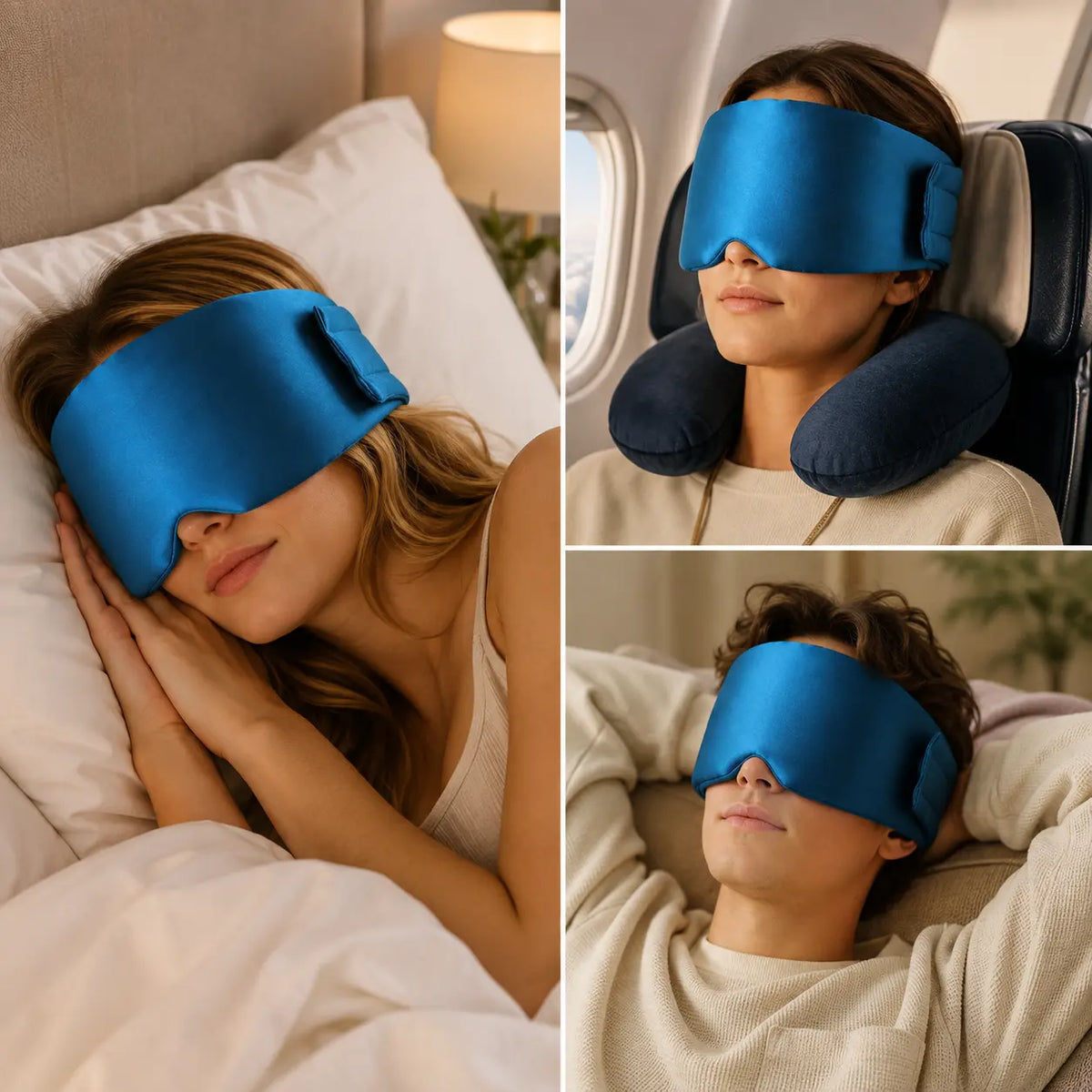 Masque de sommeil en soie