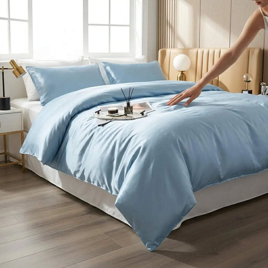 Housse de couette en soie – 140 × 200 à 240 × 260 cm