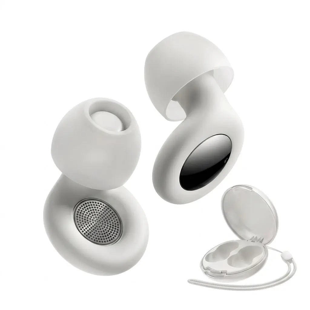 Bouchons d’oreilles réutilisables en silicone avec étui