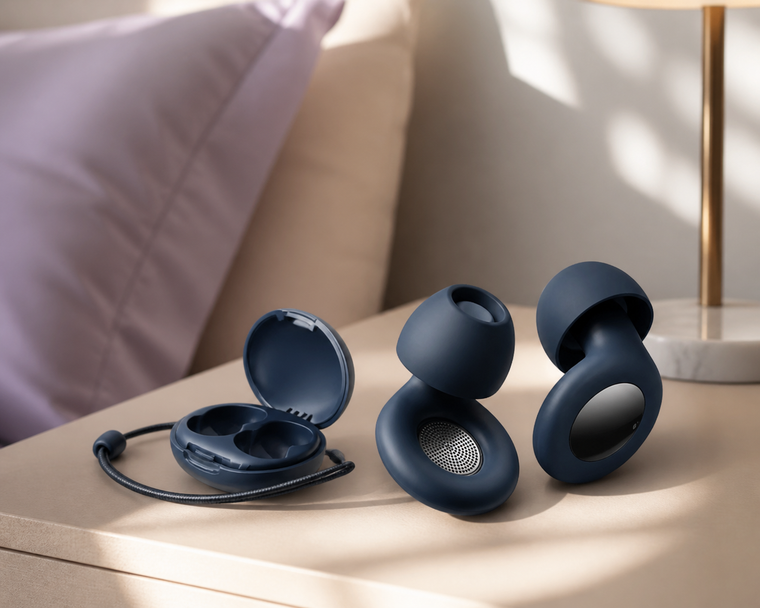 Bouchons d’oreilles réutilisables en silicone avec étui