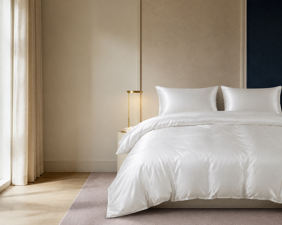 Housse de couette en soie – 140 × 200 à 240 × 260 cm