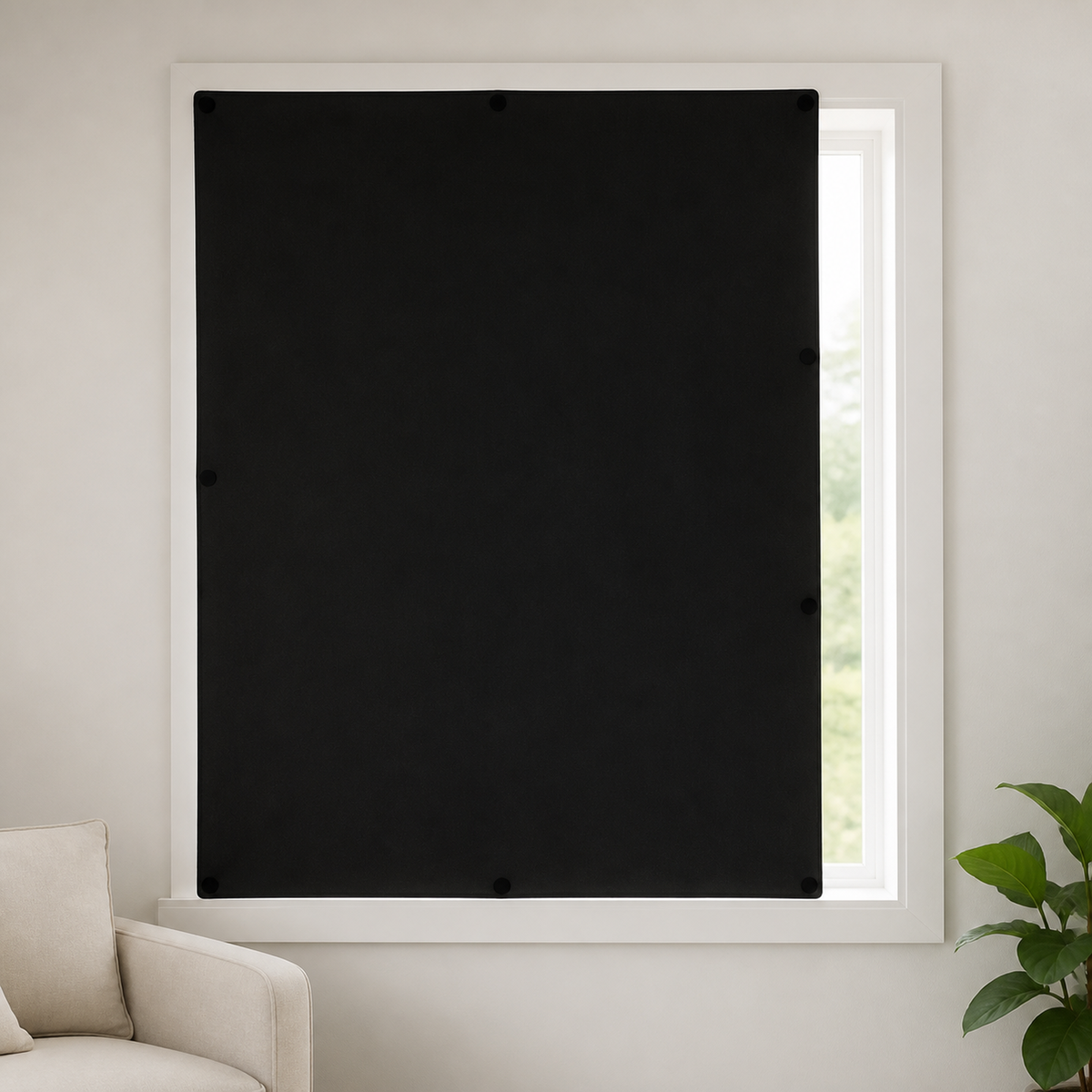 Store occultant auto-adhésif sans perçage – 100 à 400 cm — vue de détail
