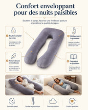Coussin en forme de U pour le lit