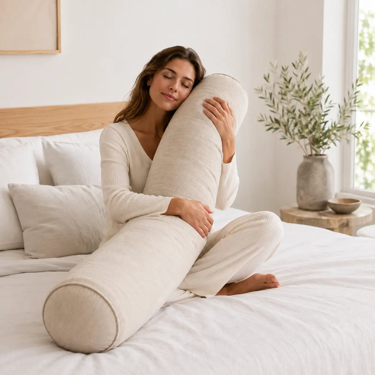 Traversin de position coton-lin Univers Nuit