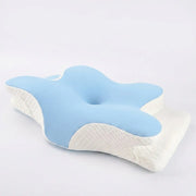 Taie pour oreiller ergonomique – bleu, rose ou gris