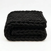 Plaid en grosse maille tressée – formats 100 à 150 cm