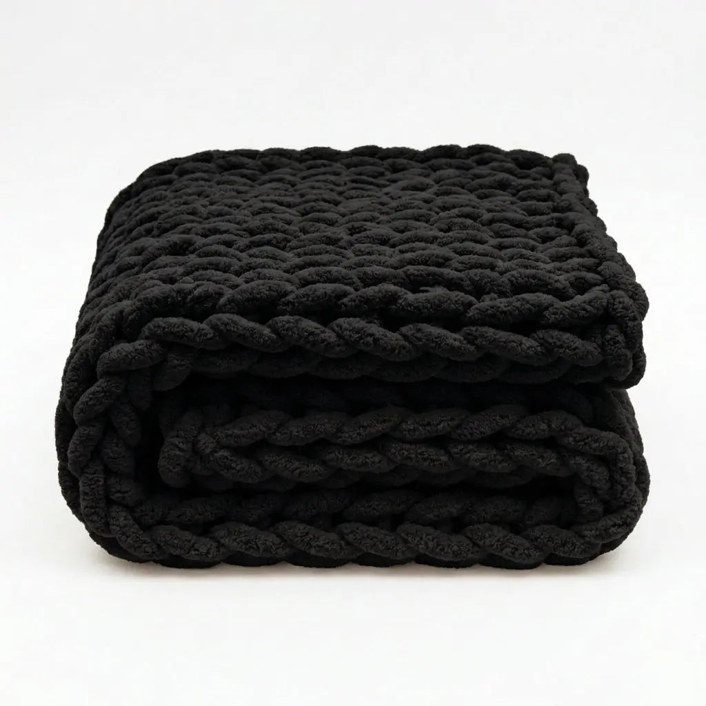 Plaid tressé Univers Nuit