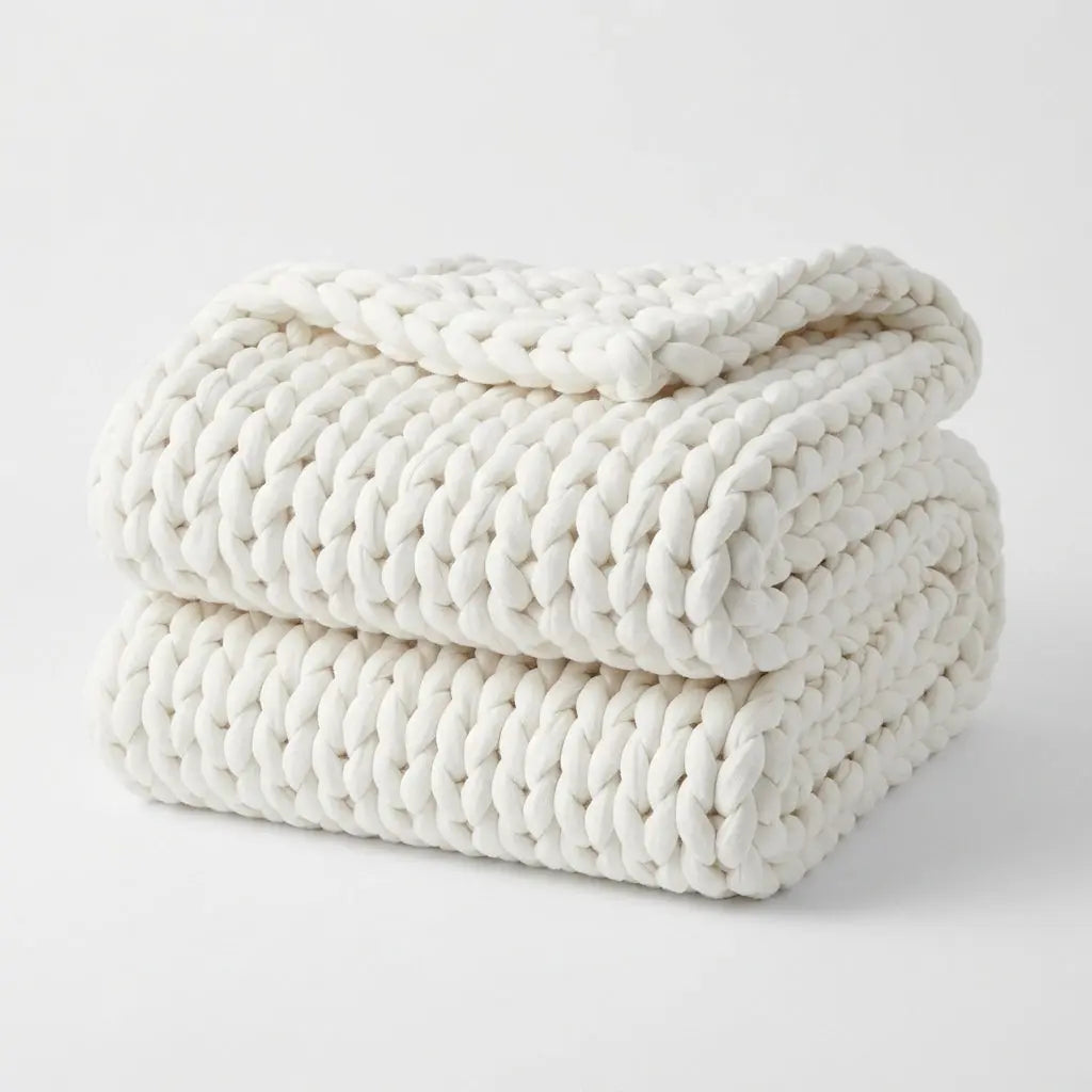 Couverture lestée en tricot Univers Nuit