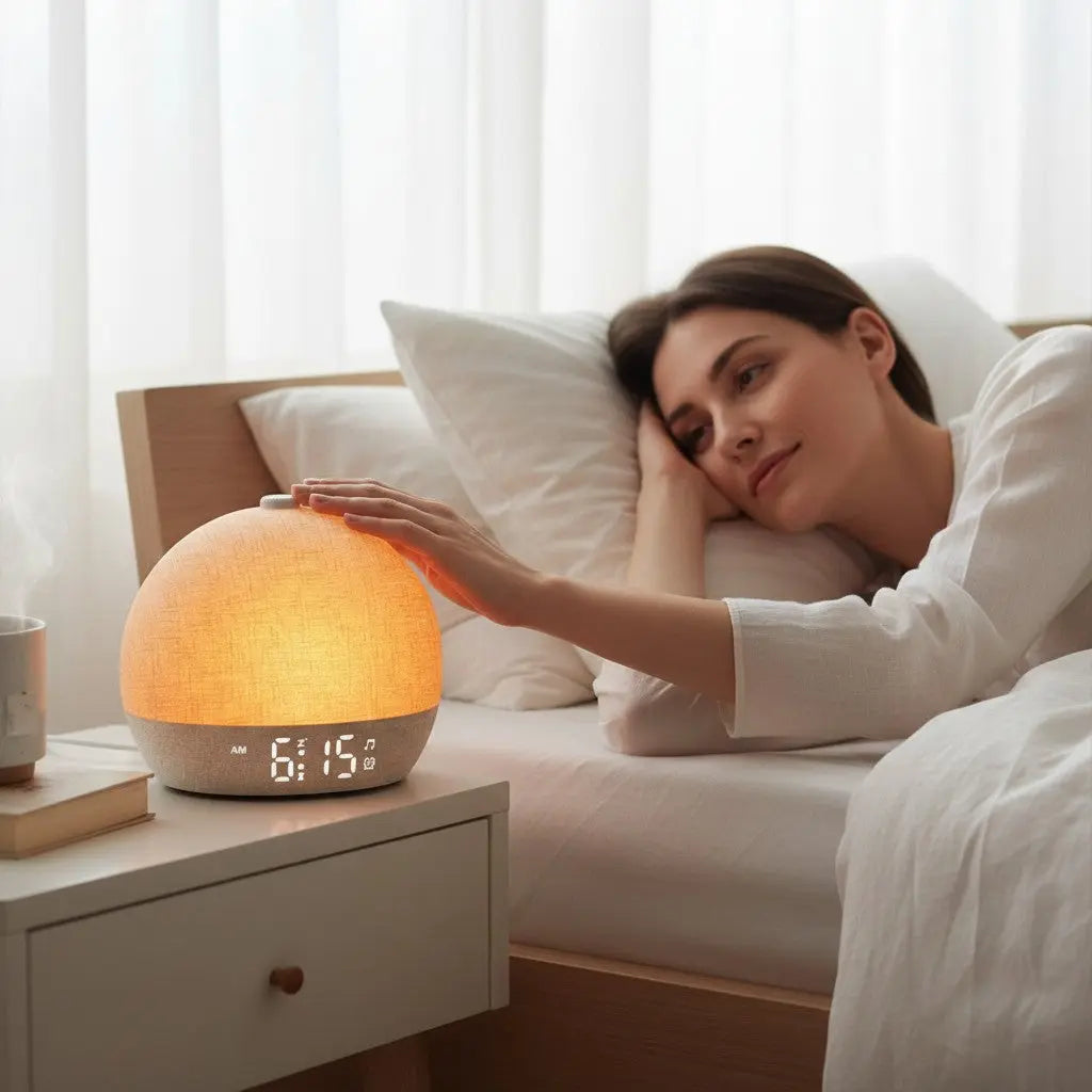 Réveil simulateur d’aube avec lumière