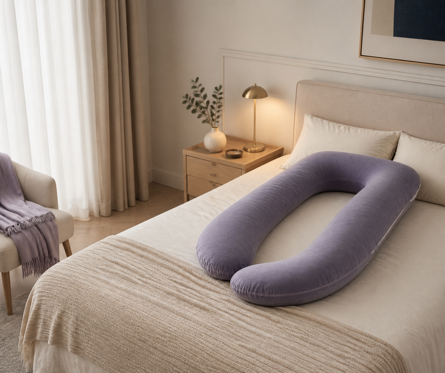 Coussin en forme de U pour le lit