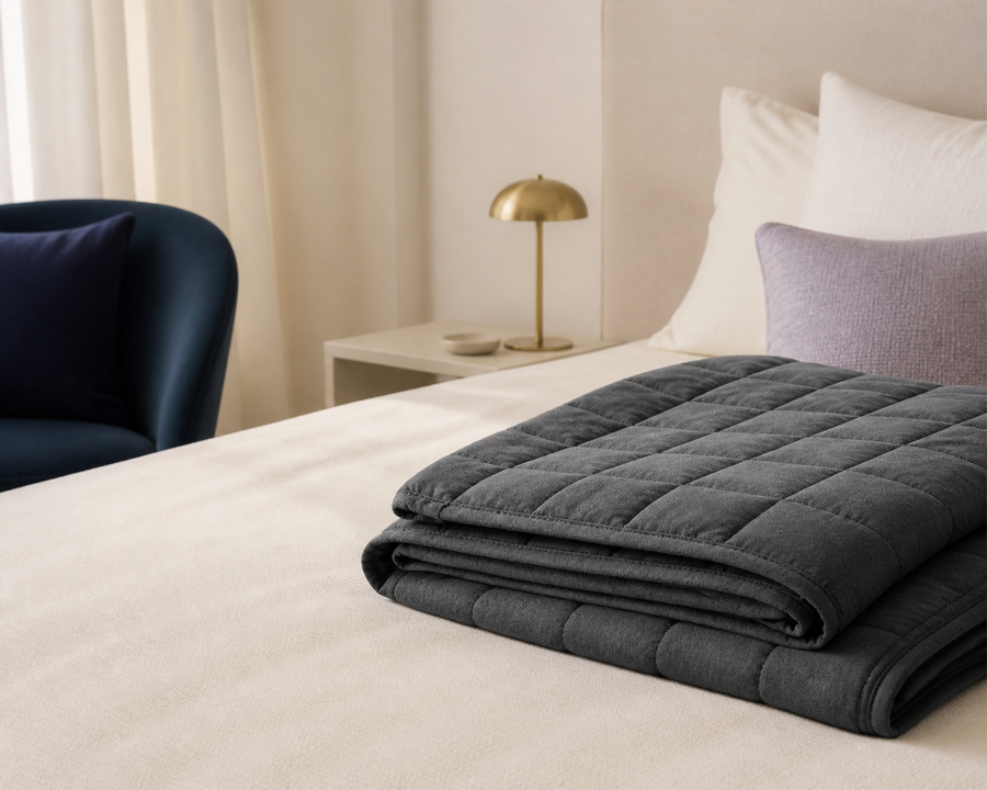 Couverture lestée en coton et polyester – 8 à 11 kg