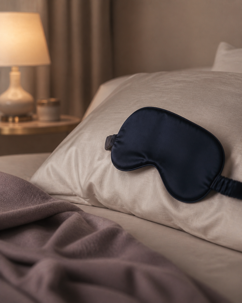 Masque de sommeil léger effet soie
